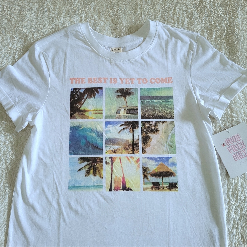 Vibe N' "The Best Is Yet To Come" Graphic Tee👕 - NWT - Picture 10 of 14